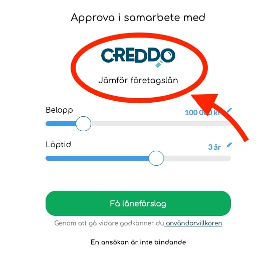 Approva samarbetetar med Creddo