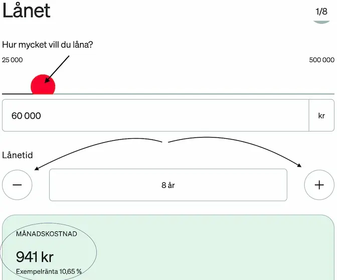 Låneansökan Marginalen Bank