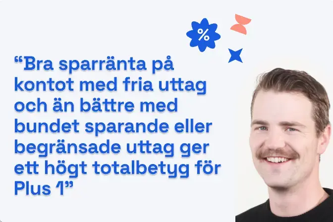 Bra sparkonton hos Plus 1