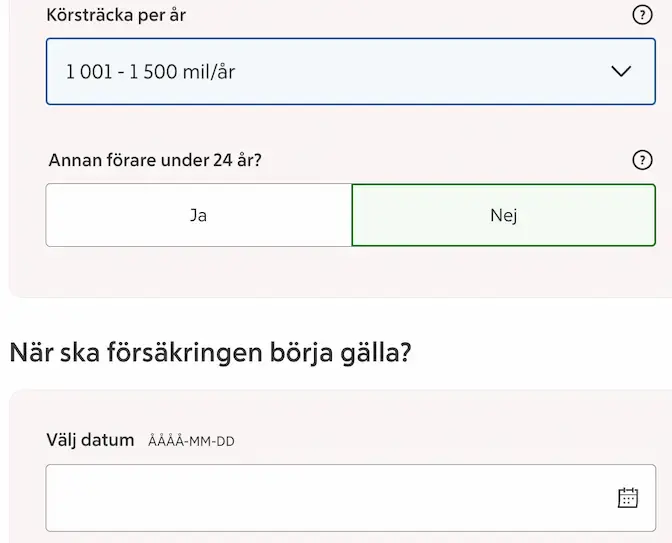 Ansökan till ICAs bilförsäkring