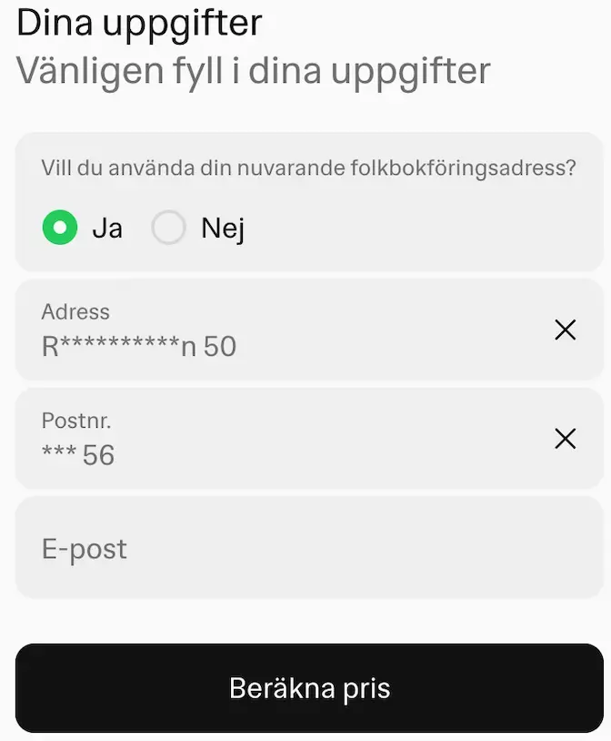 Hedvig ansökningsprocess bilförsäkring