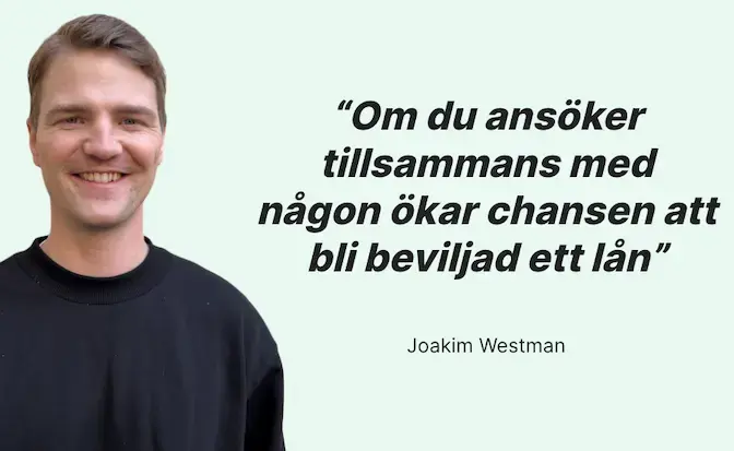 Ansök tillsammans med någon om du vill låna med låg kreditvärdighet